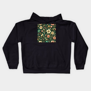 Spring Floral Illustration Kids Hoodie